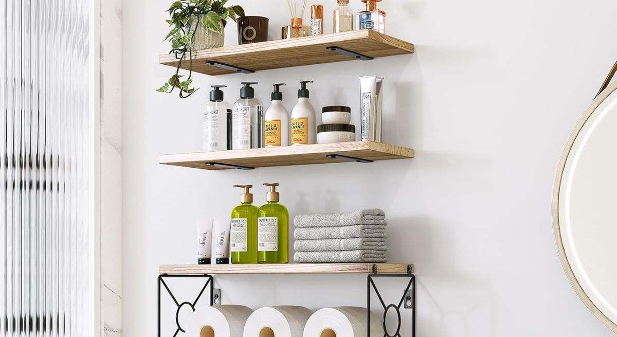 Estantes flotantes para el baño de Pipishell