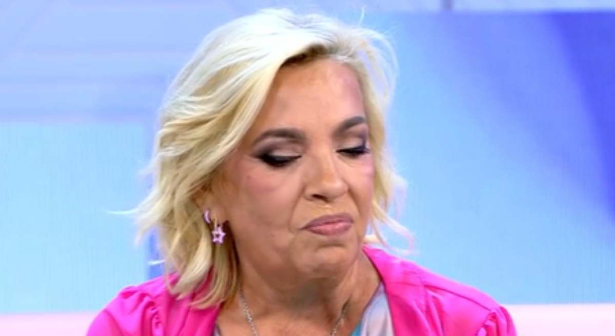 Carmen Borrego se rompe en lágrimas 