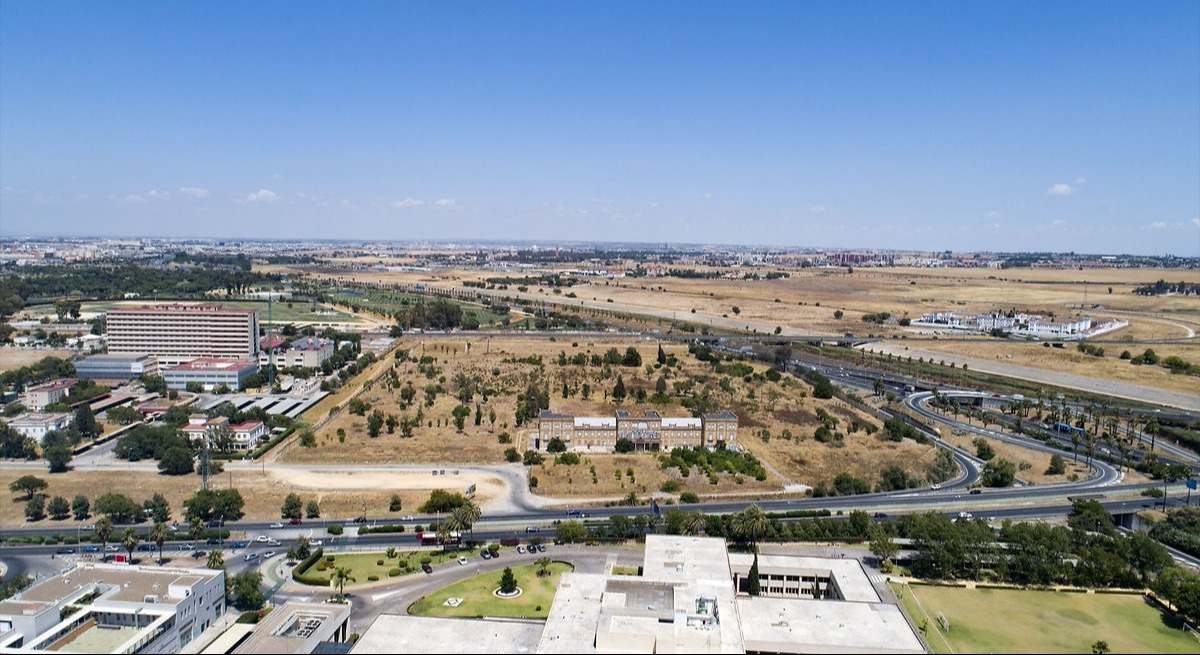 Zona que se está urbanizando para un nuevo barrio en el antiguo cuartel Daoiz y Velarde..