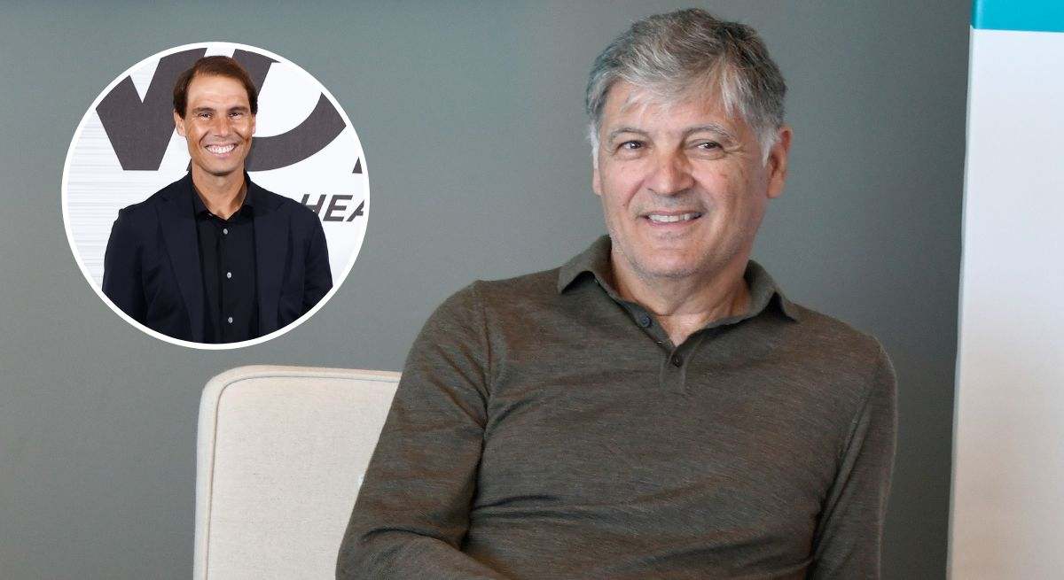 Toni Nadal y Rafa nadal en una composición propia