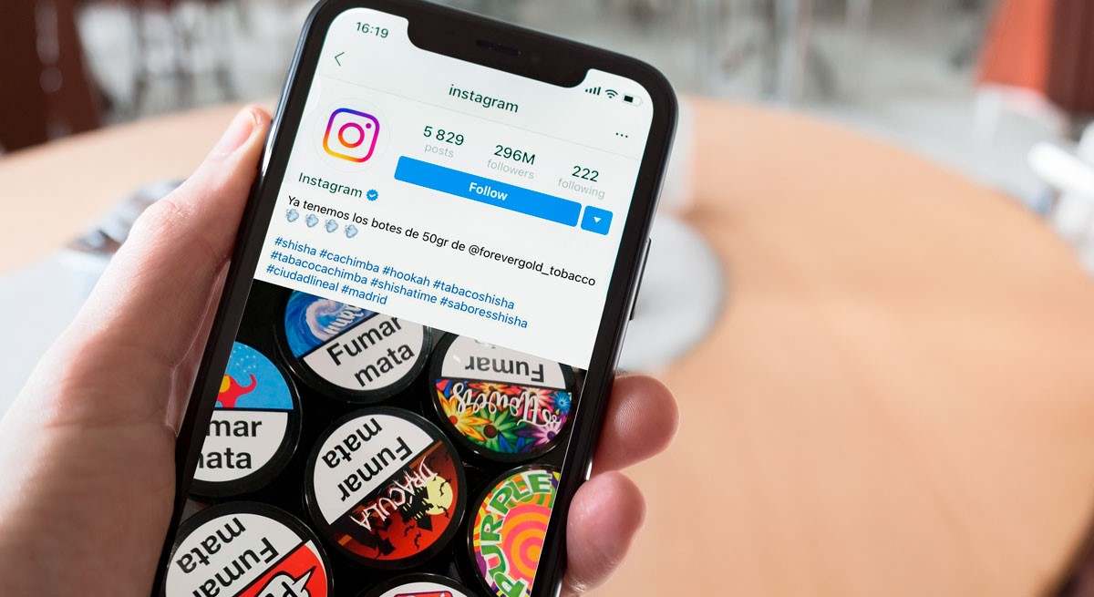 Hay estancos publicitando sus productos en Instagram