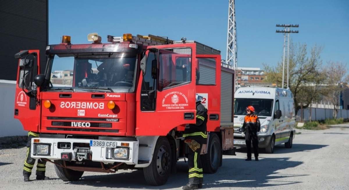 Imagen de archivo de una actuación de los Bomberos. Foto: Emergencias 112 Andalucía.