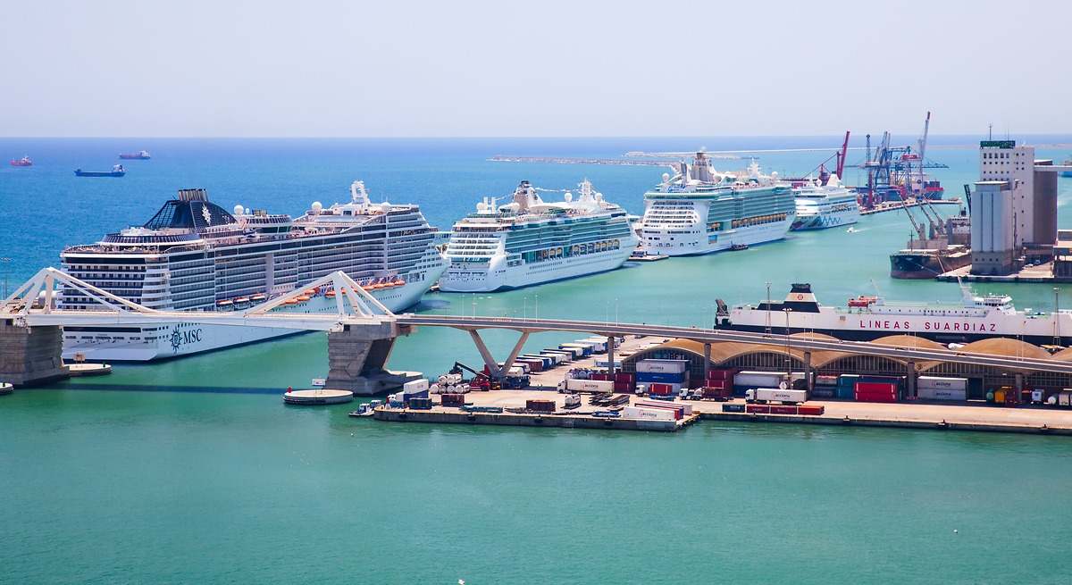 Cruceros en el Port de Barcelona. iStock