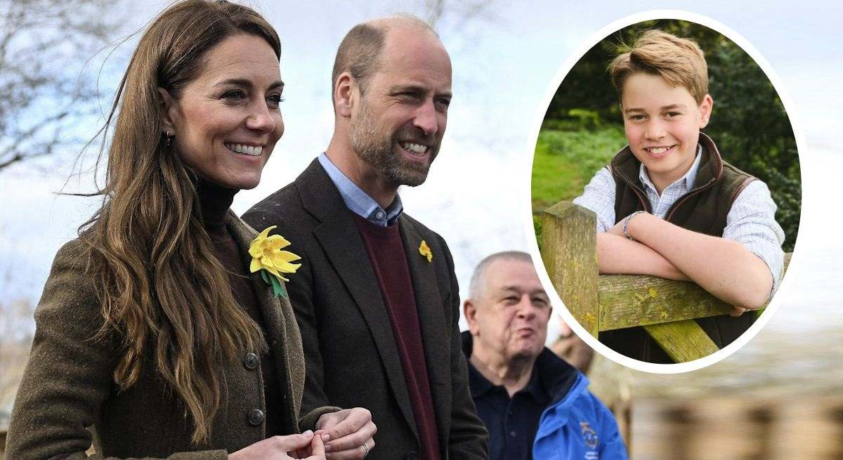 El príncipe Guillermo, Kate Middleton y George