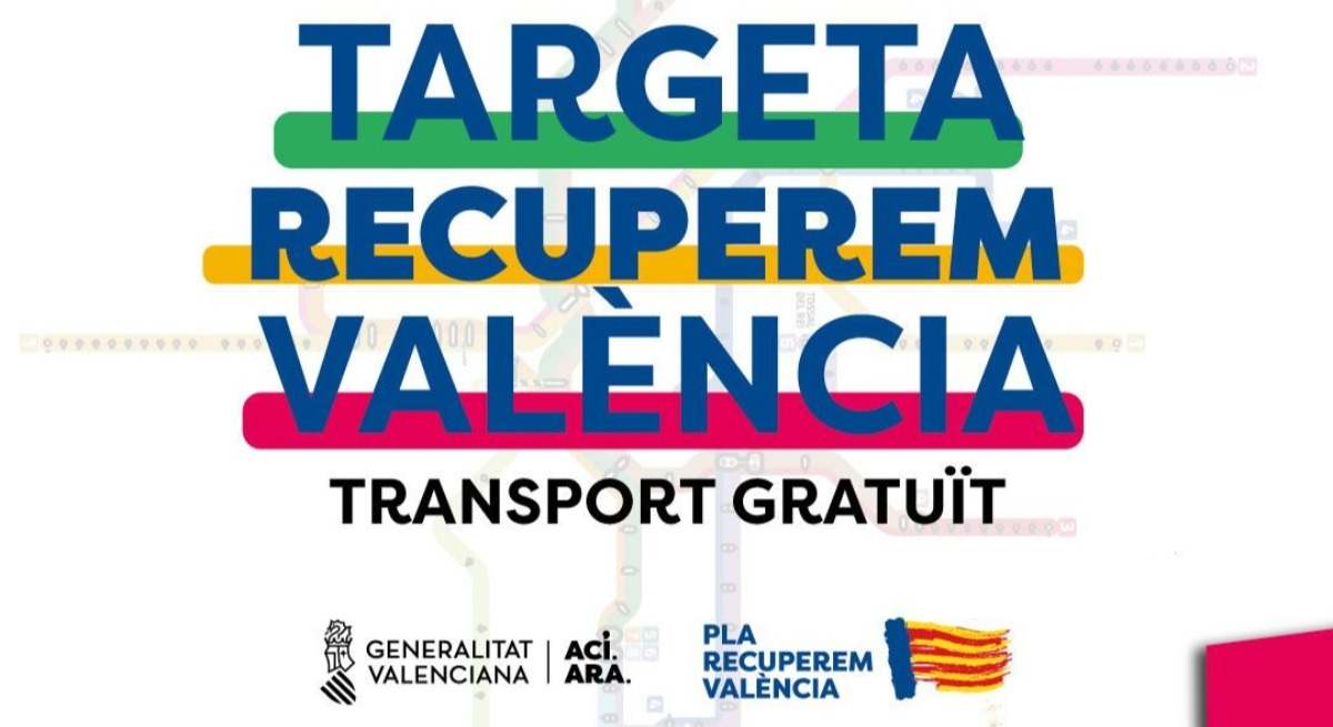 Tarjeta Recuperem València. / Foto: Generalitat Valenciana.