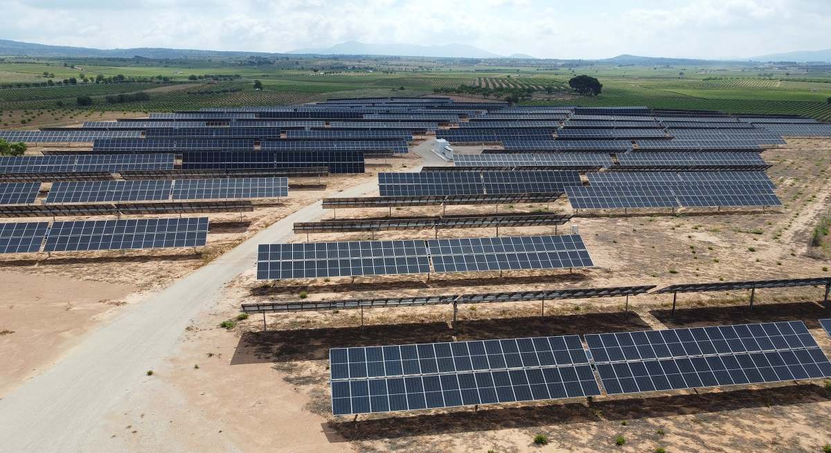 Una planta solar.