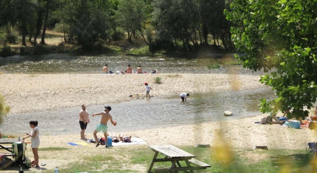 Playa de Alberche en el municipio de Aldea del Fresno, Ávila