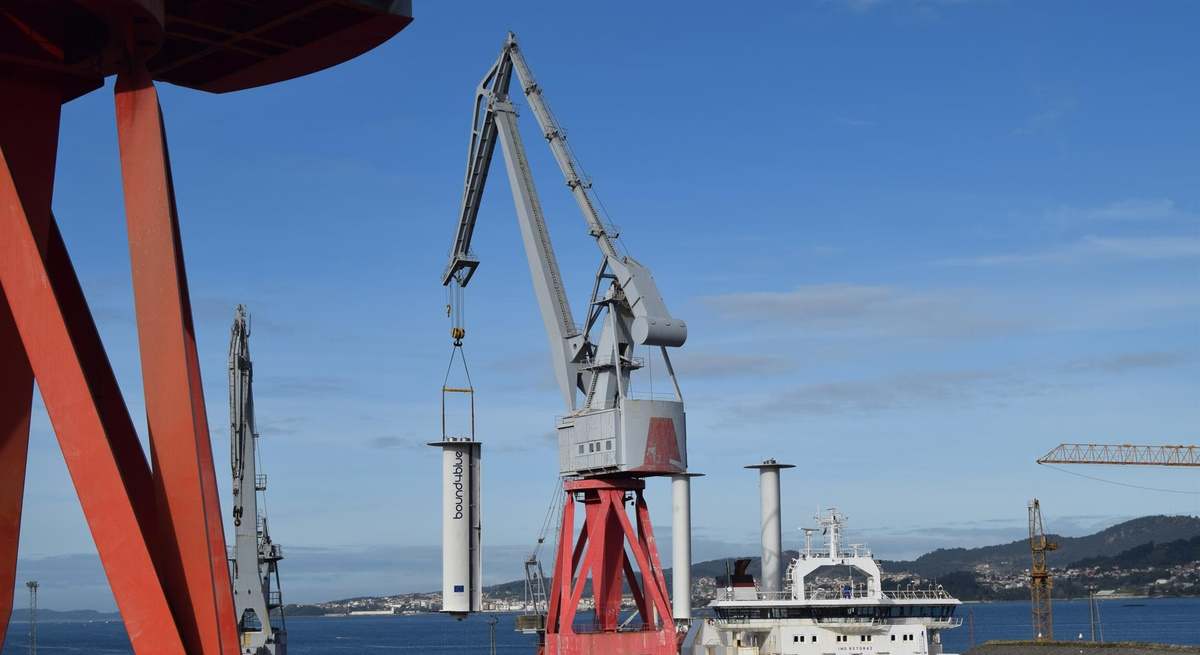 nstalación de velas fijas de succión en un buque ro-ro realizada en el astillero vigués San Enrique, del grupo Marina Meridional.