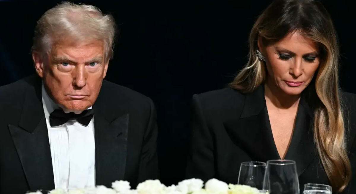 Melania Trump y su marido este viernes en Nueva York