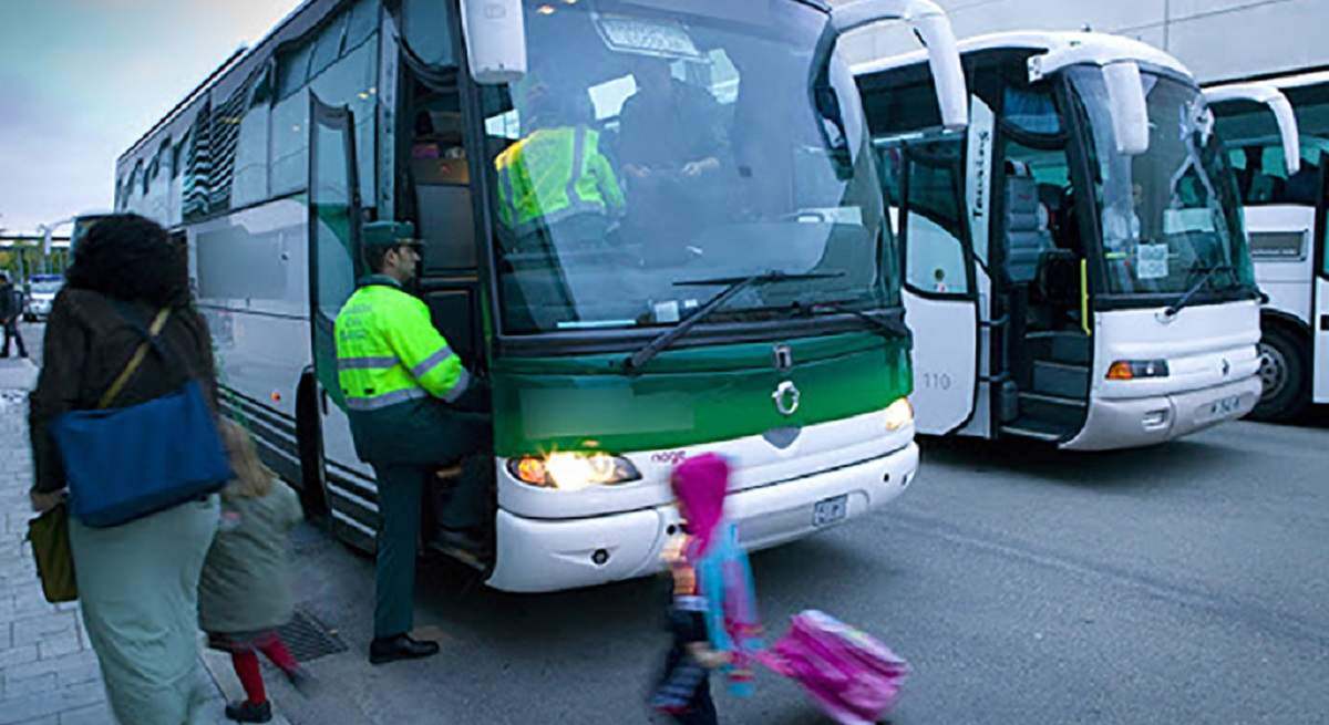 Autobuses escolares.