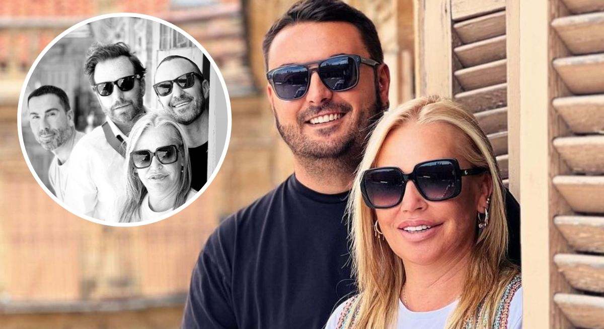 Belén Esteban y Miguel Marcos con sus amigos en Salamanca