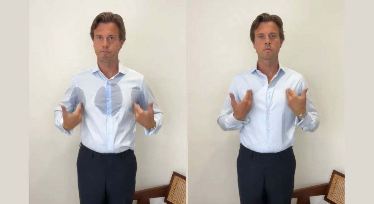 Manchas de sudor en la camisa