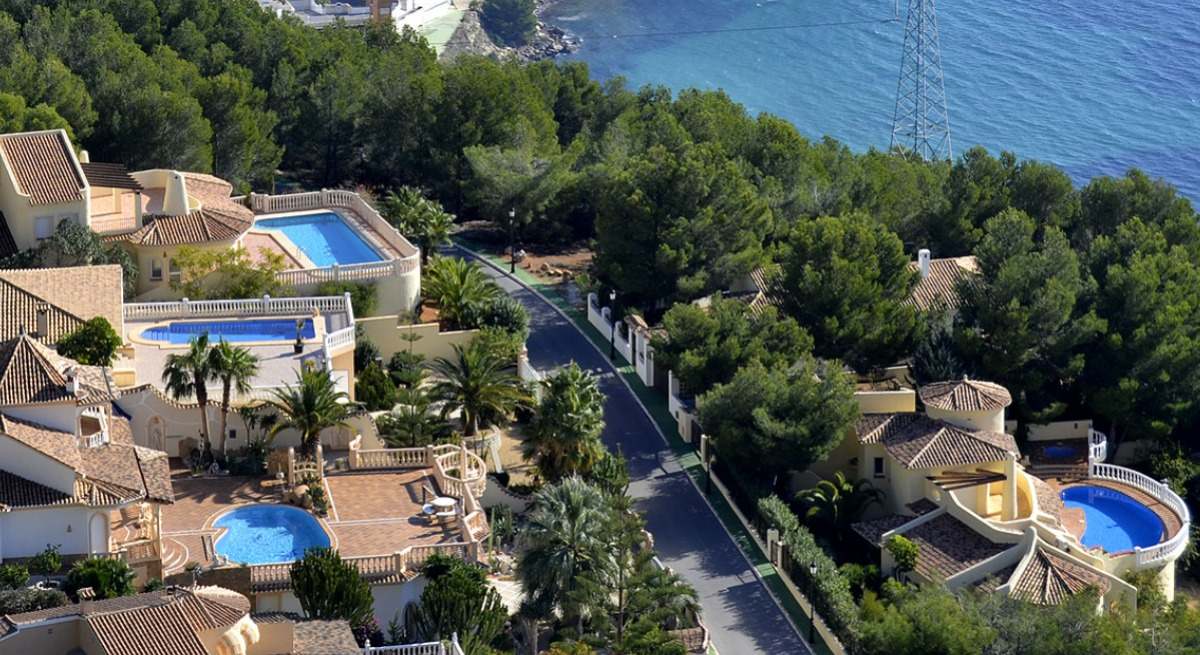 Vista de casas en Altea Hills.