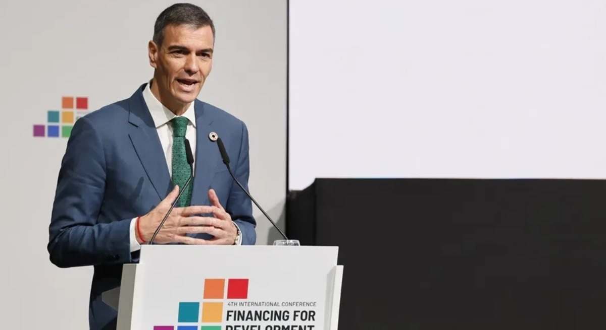 Pedro Sánchez hoy en Sevilla.