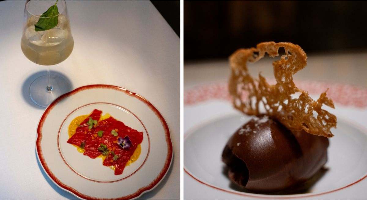 Menú gastronómico del hotel Urso de Madrid