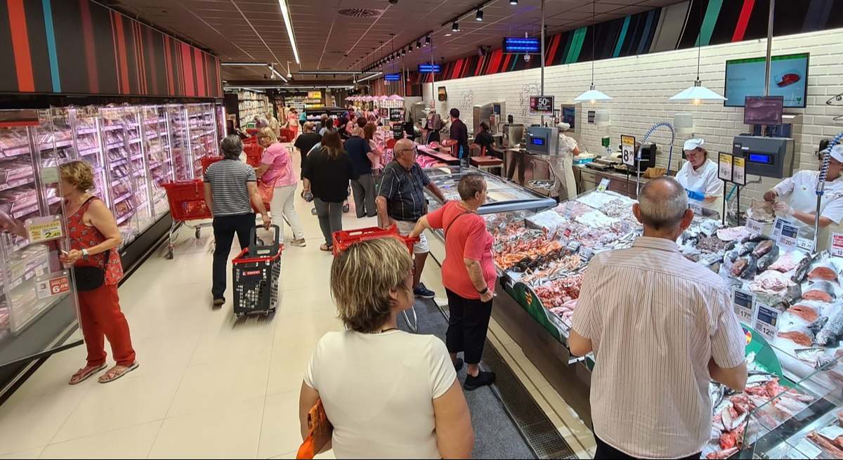 Supermercado Eroski.