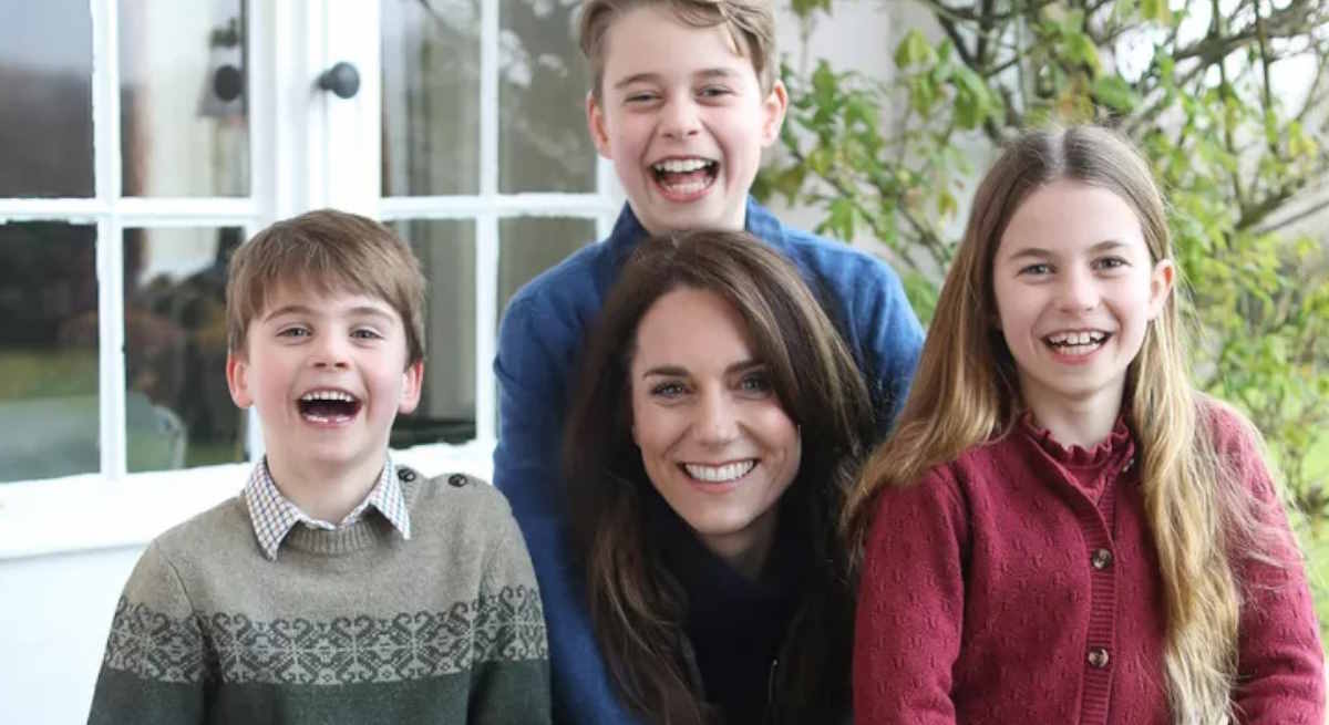 Kate Middleton y sus tres hijos
