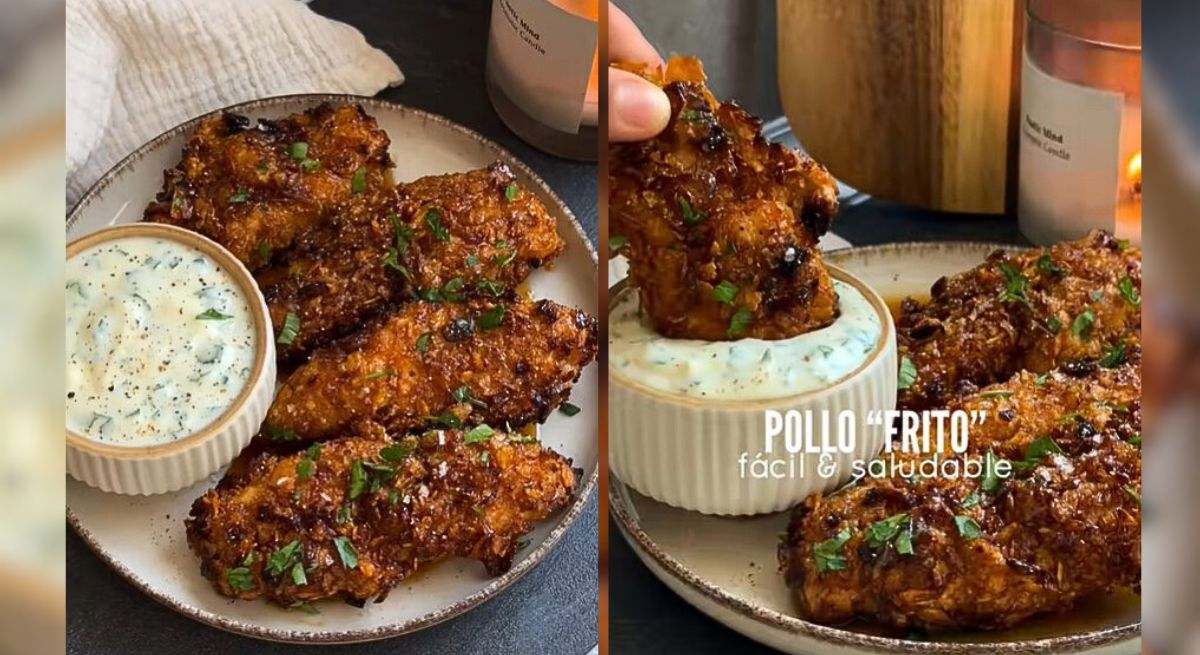 Pollo frito saludable