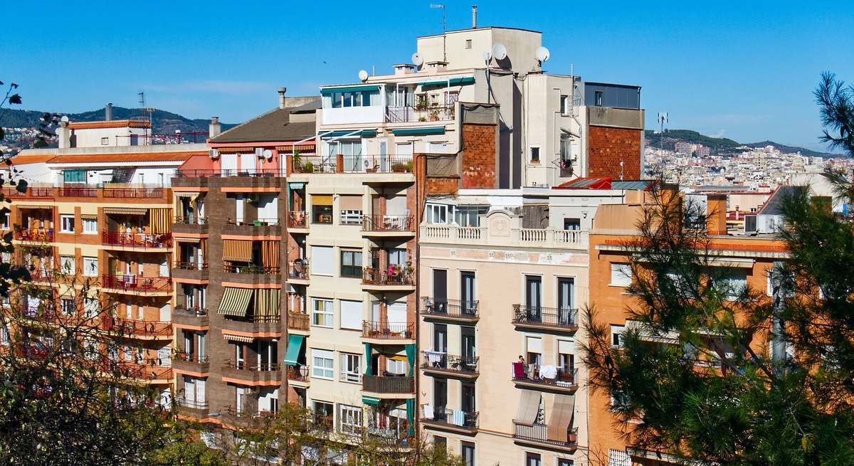Bloques de viviendas en Barcelona