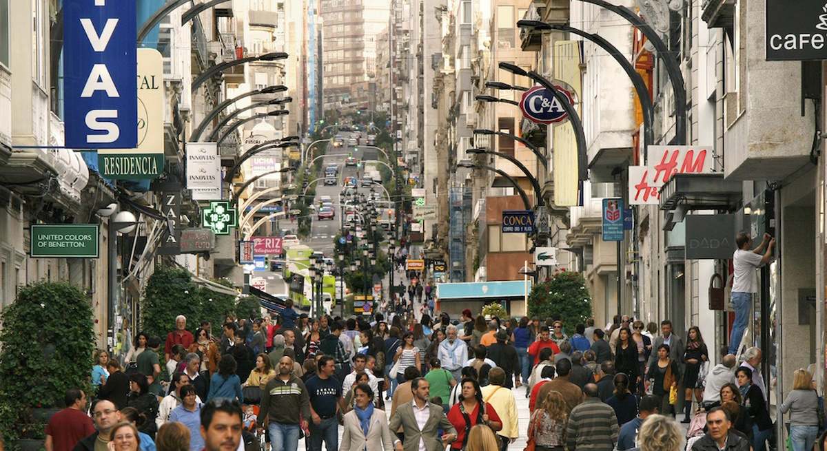 Zona centro de Vigo.