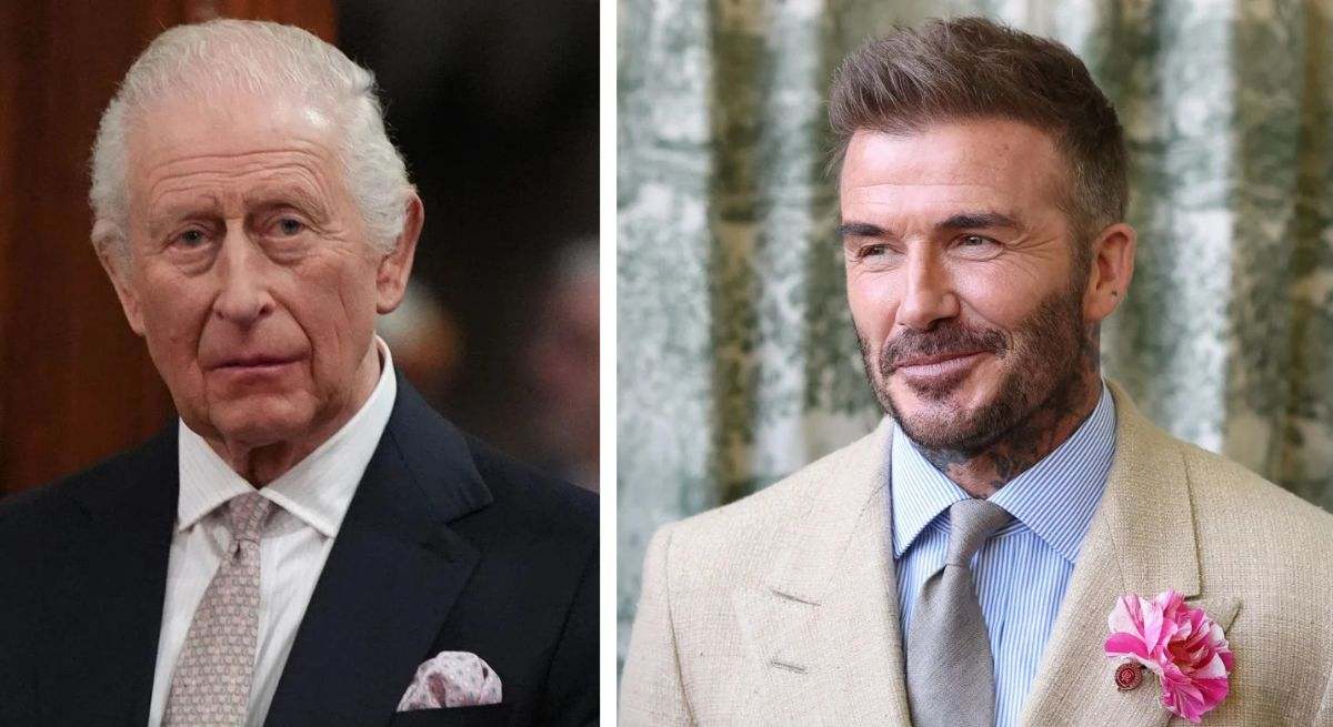 Carlos III y David Beckham