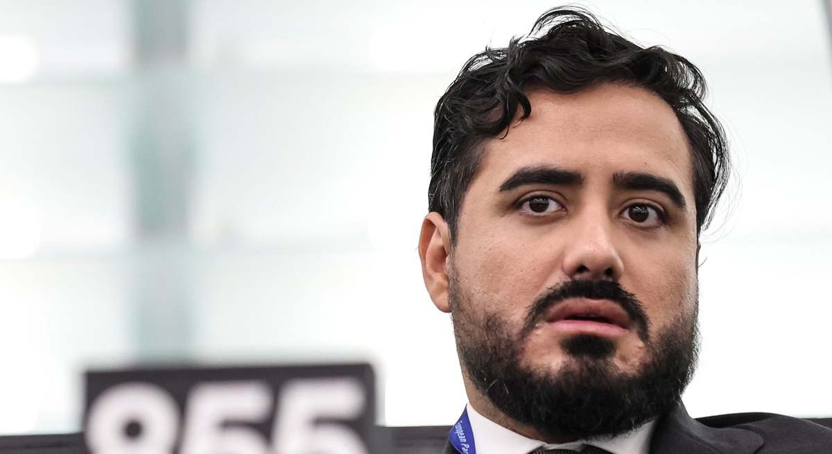 Alvise Pérez, en el Parlamento Europeo.