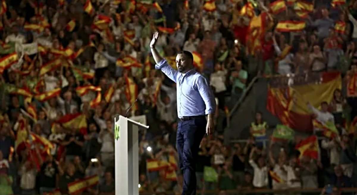 Santiago Abascal en un acto anterior de Vox / EP