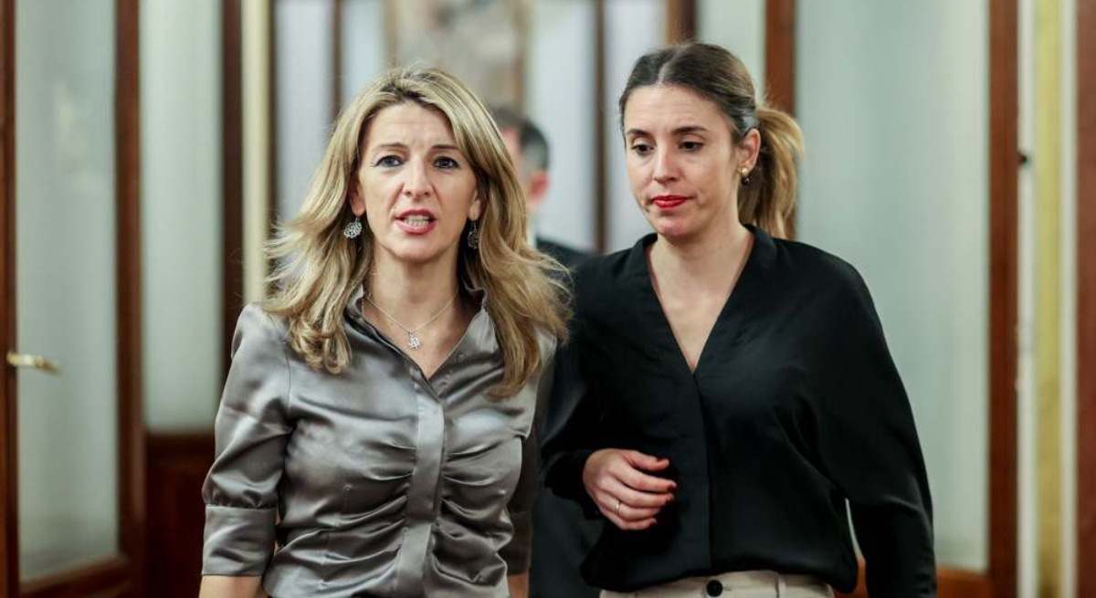 Yolanda Díaz e Irene Montero.