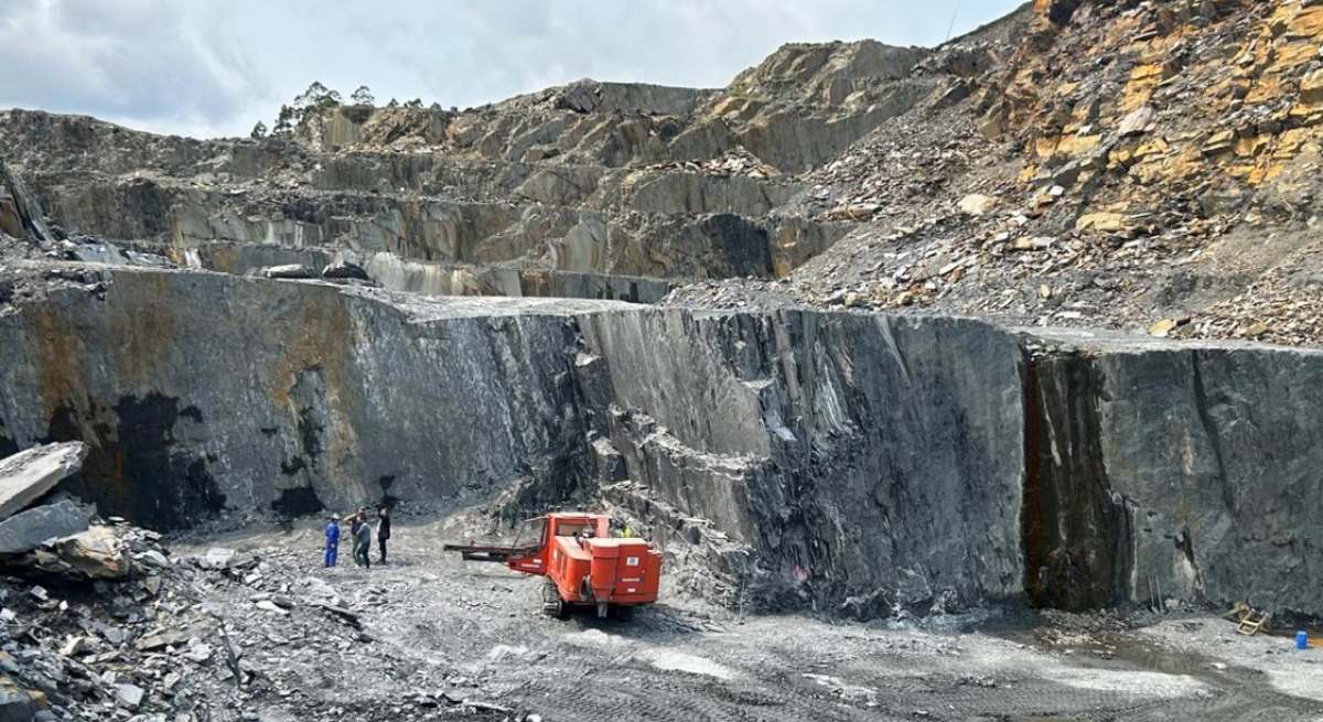 La mina de Pizarras Ortegal en Ortigueira.