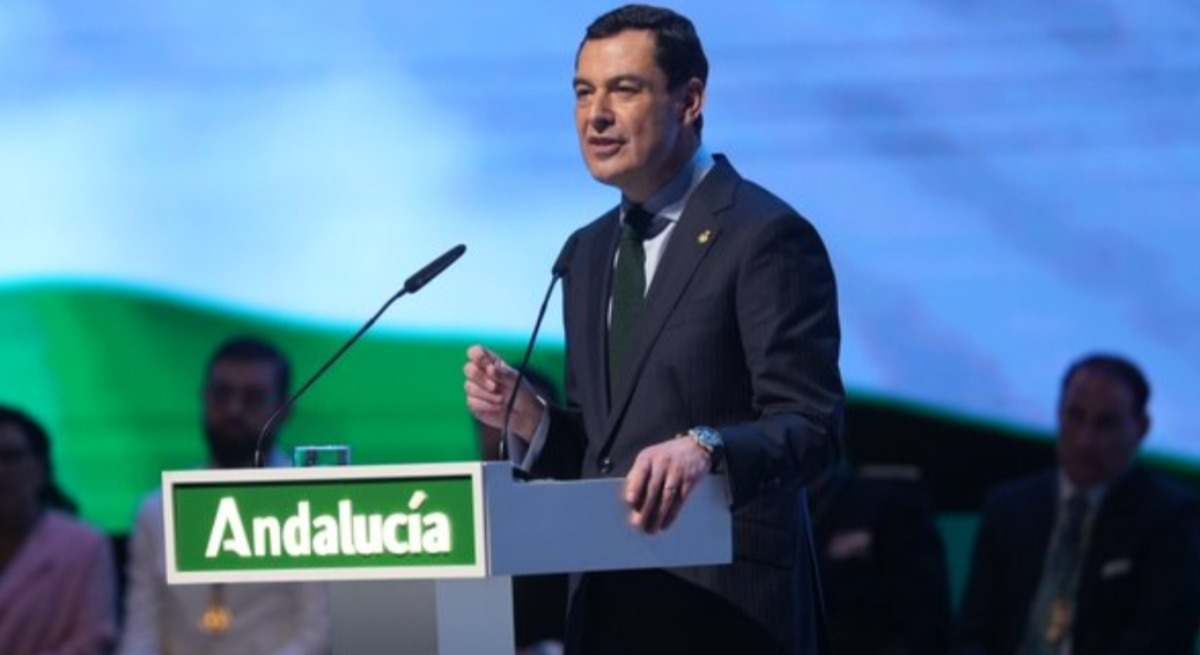 Juanma Moreno el pasado 28F, Día de Andalucía.
