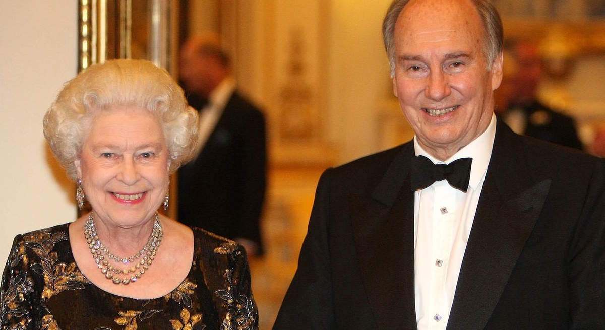 el príncipe Karim Aga Khan IV, el imán espiritual de los musulmanes ismaelitas chiítas