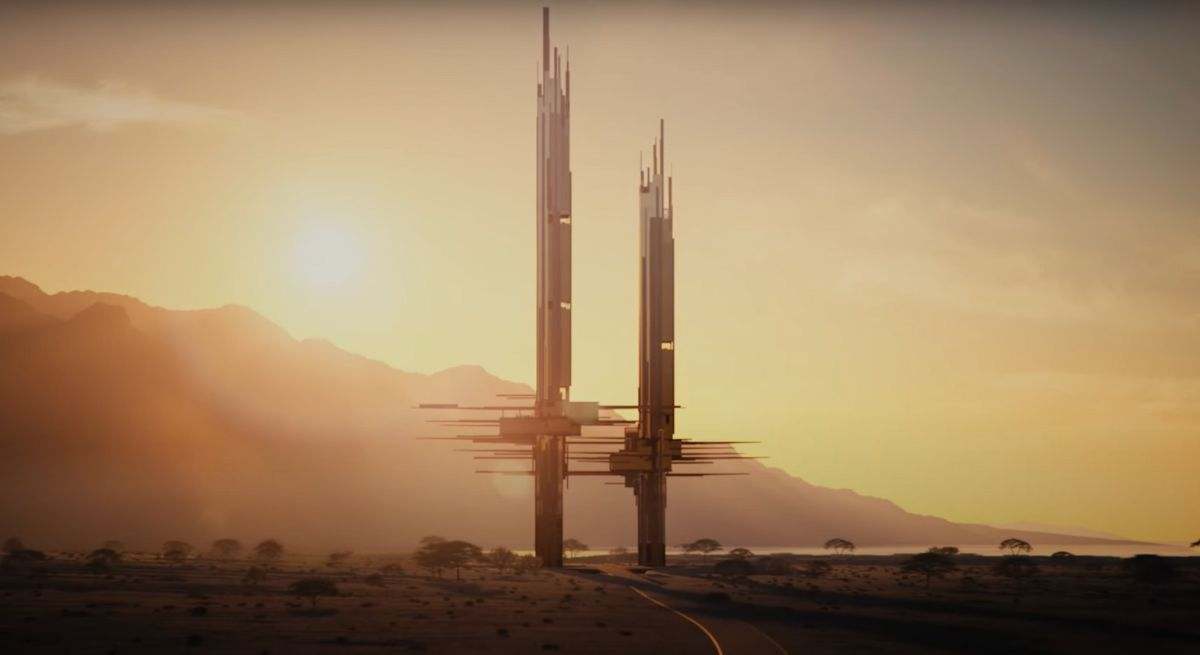 Epicon, los dos rascacielos en Arabia Saudí. / Foto: YOUTUBE - NEOM