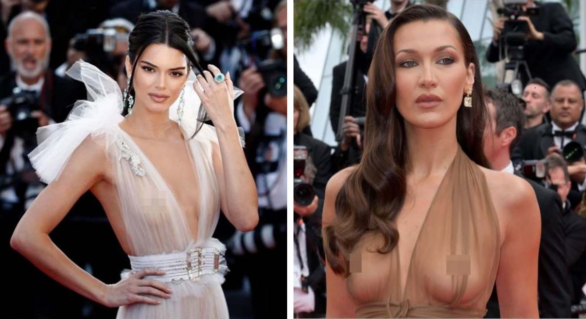 Kendall Jenner y Bella Hadid en otras ediciones del Festival de Cannes.