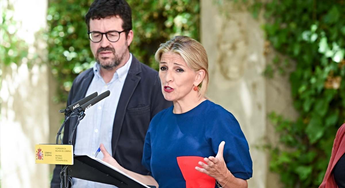 Joaquín Pérez Rey y Yolanda Díaz / EP