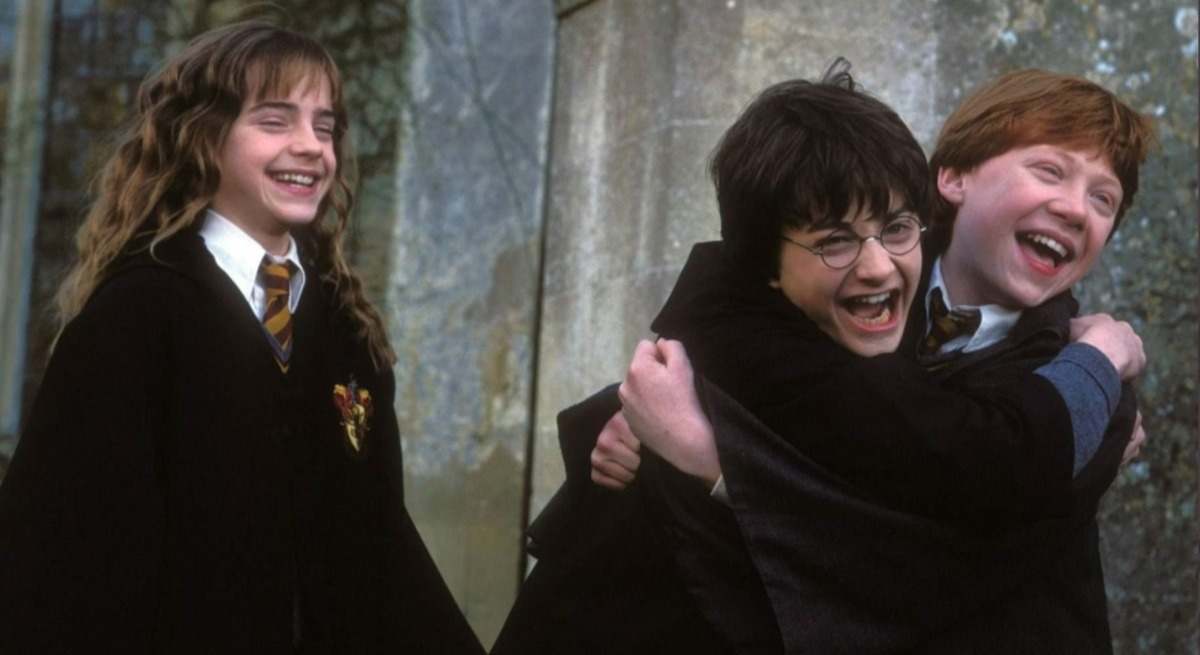 Harry Potter, Hermione y Ron.
