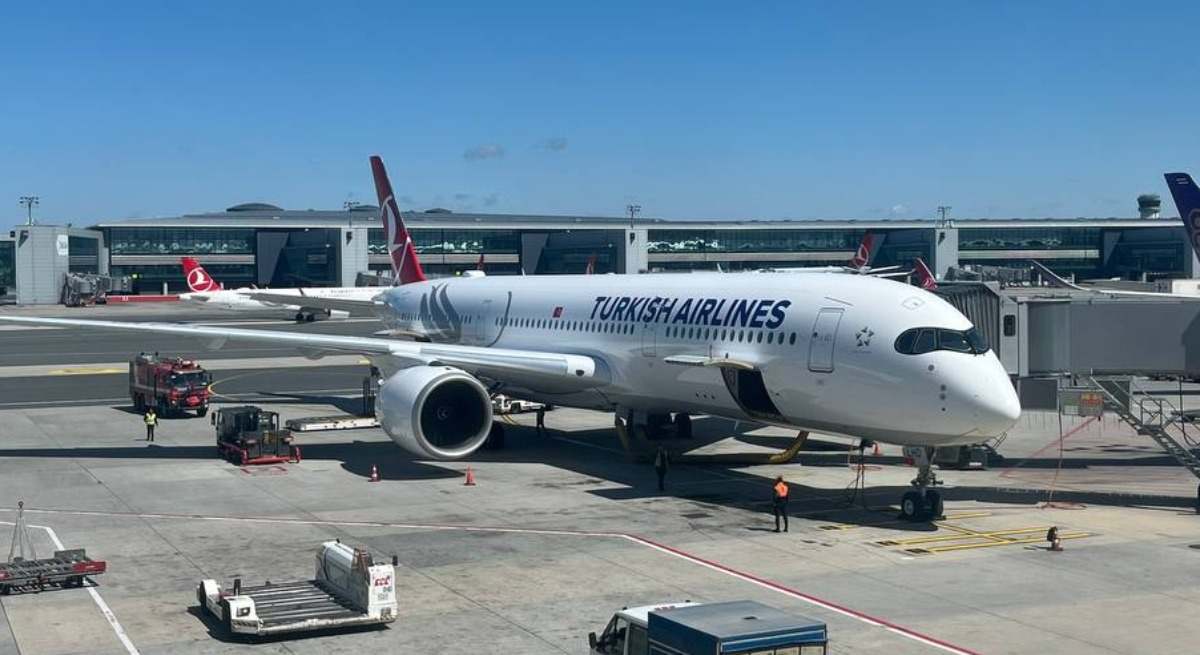 Avión de Turkish Airlines en el aeropuerto de Estambul. / Foto: V.E.