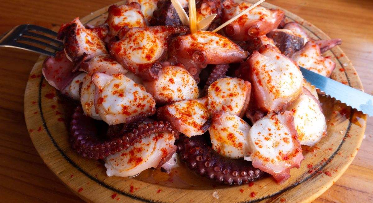 Plato de pulpo a la gallega