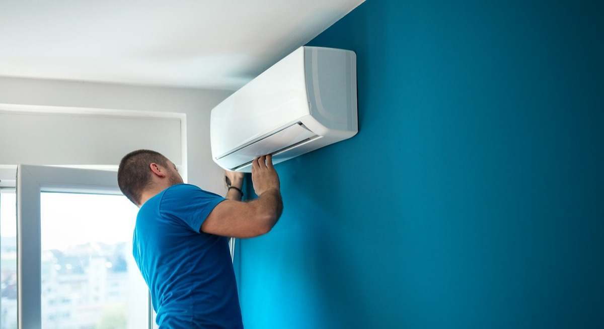 instalación de un aire acondicionado
