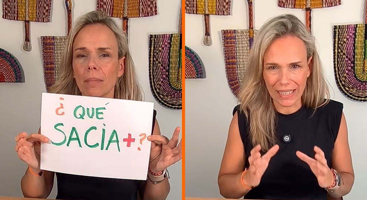 Dos capturas del vídeo de Ana Pemán, en Instagram
