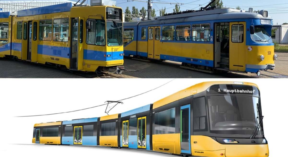 Los actuales tranvías de Gotha y el nuevo de Stadler.