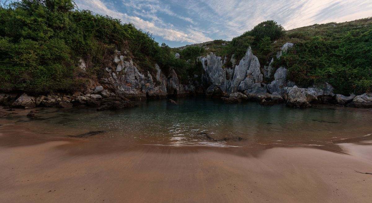 Zona de baño de la playa
