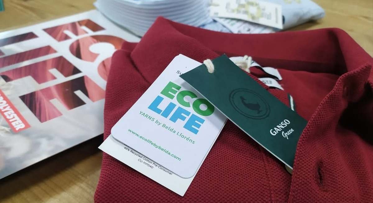 Una prenda con hilos de la marca Ecolife de Belda Llorens.