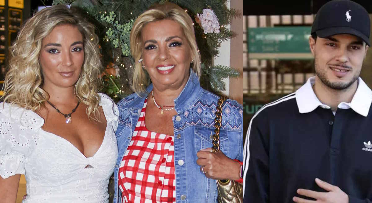 Carmen y su hija junto a otra imagen de Carlo