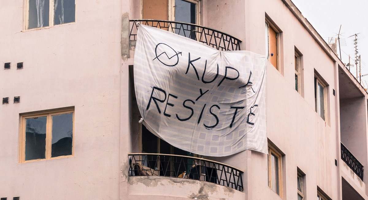 Imagen de una vivienda okupada