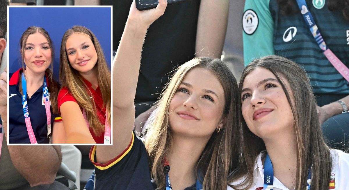Leonor y Sofía selfie