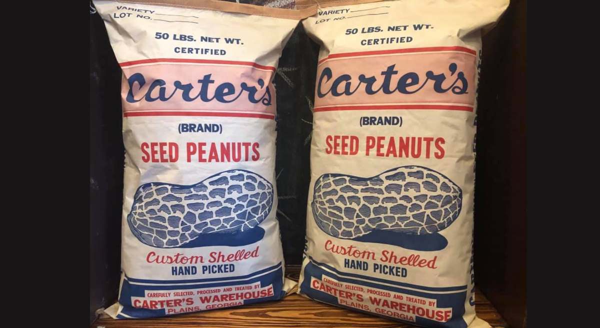 Bolsas de cacahuetes del almacén de Carter / Jimmy Carter National Historical Park (Facebook)