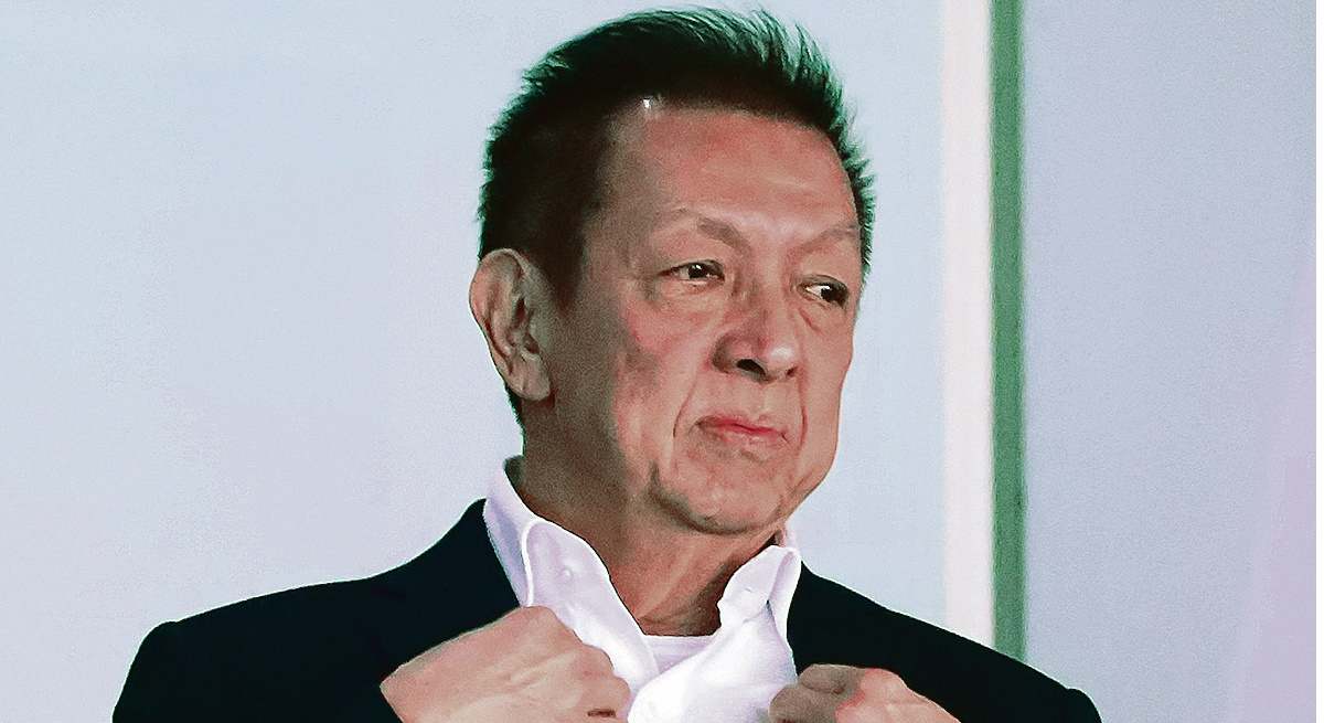 Peter Lim, durante un Valencia-Sevilla en 2021. Foto: José Miguel Fernández.