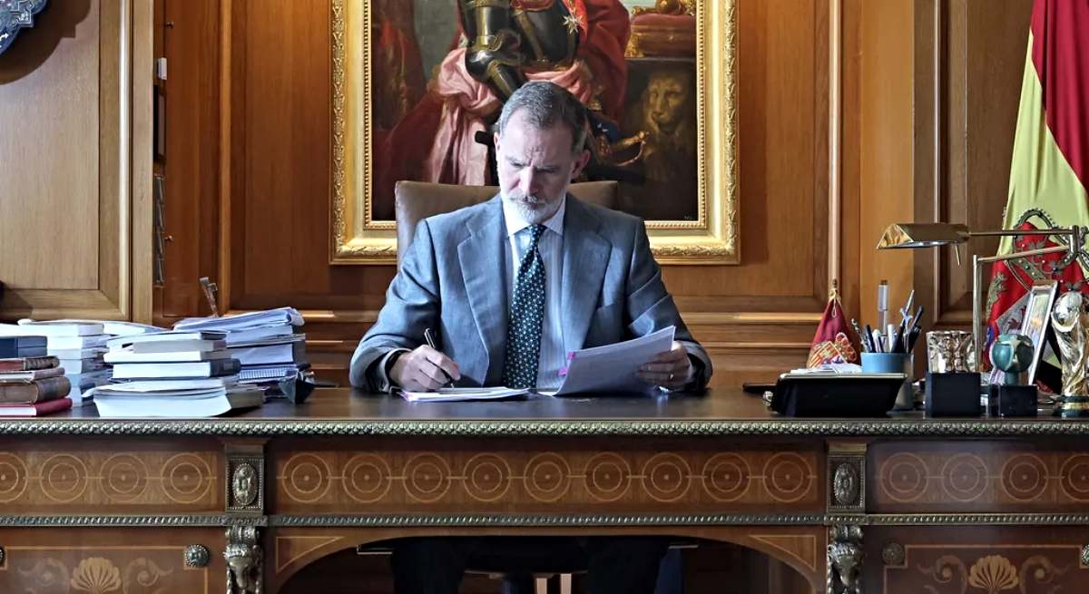Felipe VI en su despacho / EP