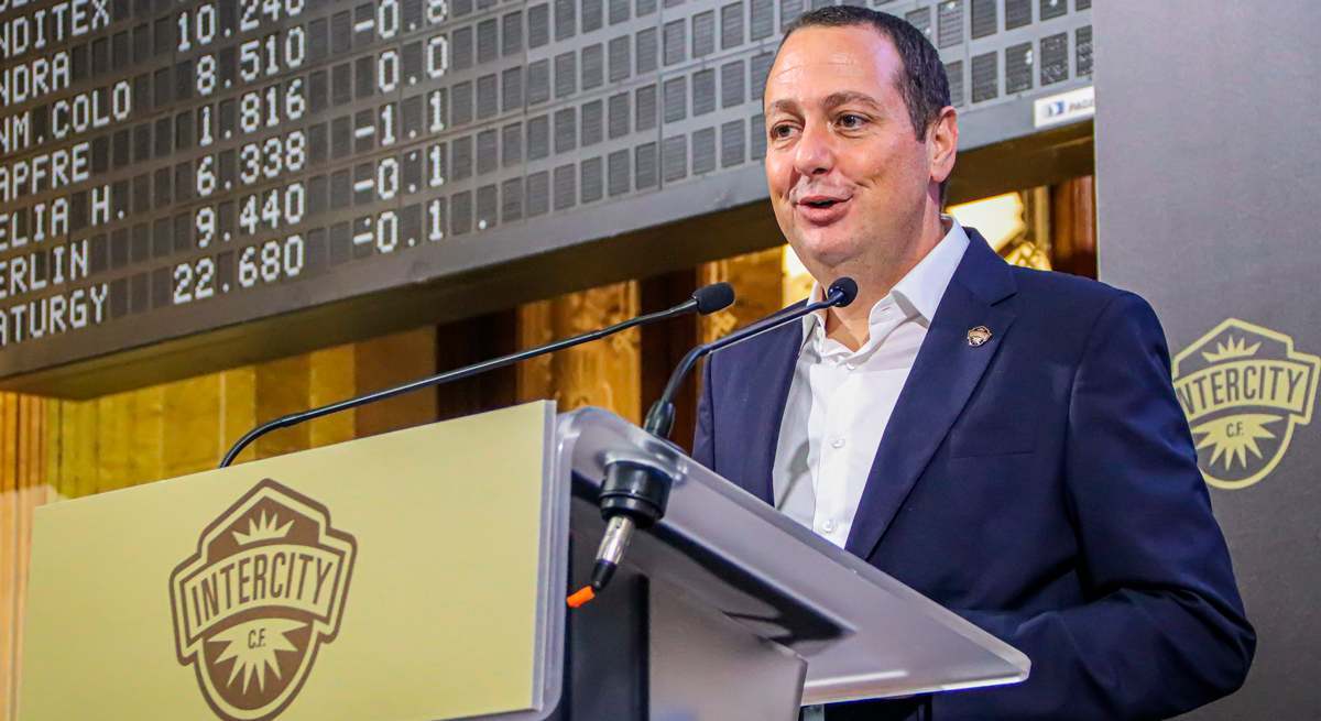 El presidente del CF Intercity, Salvador Martí,