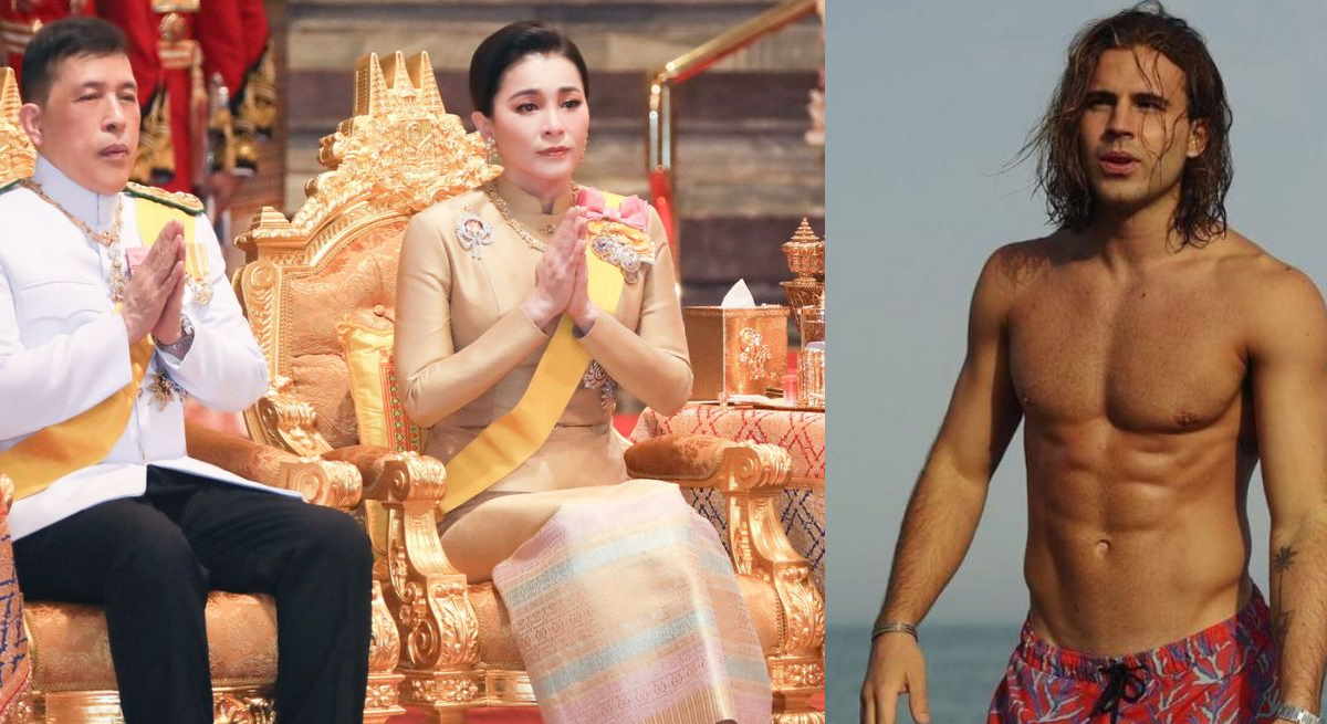 Rama X de Tailandia y su mujer